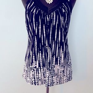 NWOT White House Black Market, sleeveless blouse Size M